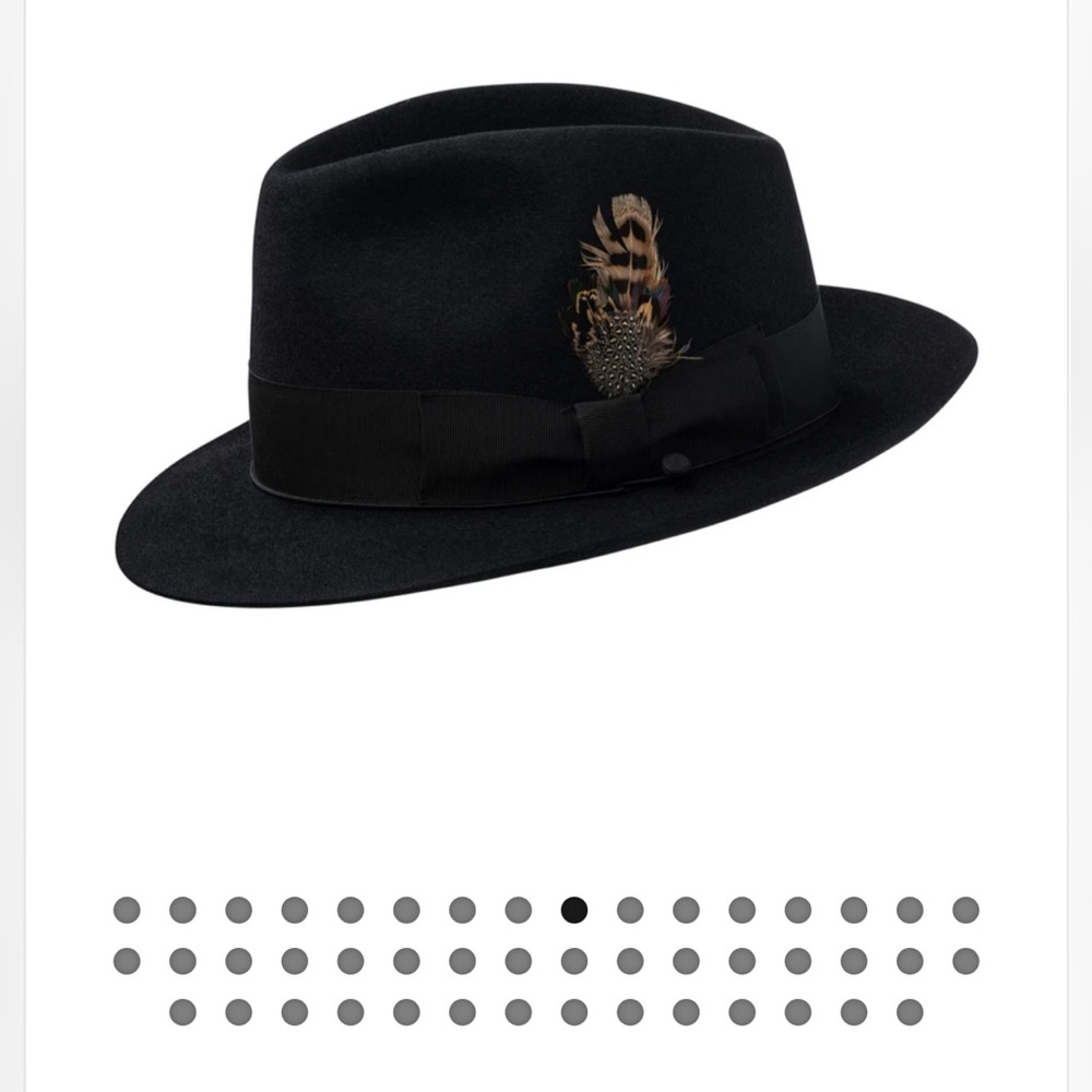 SELENTINO STERLING fedora hat size 7 1/4 BRAND NEW